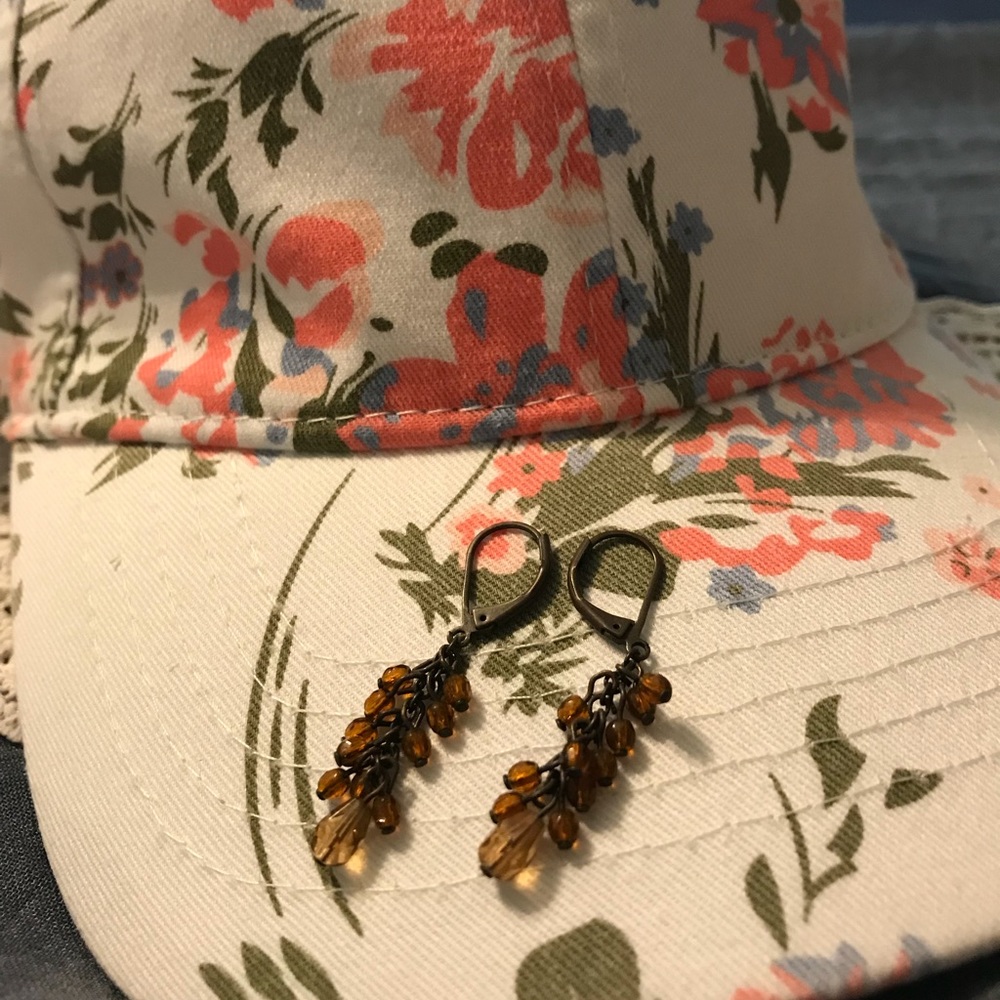 Amber Drop Earrings